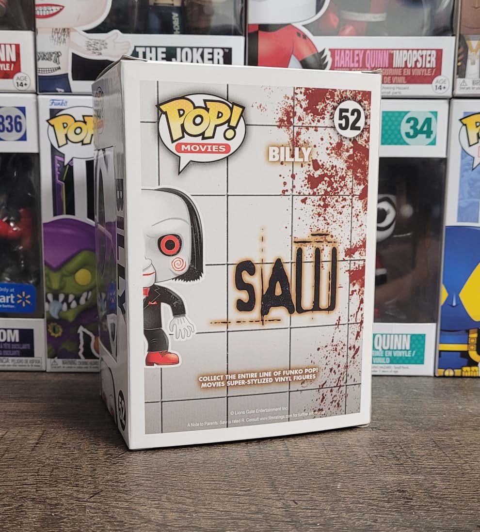 激レア‼️【FunkoPoP!52】『SawBILLY』新品未開封品 血飛沫ver 100% Authentic NO BOX Funko Pop Billy Saw #52 Jigsaw Vinyl