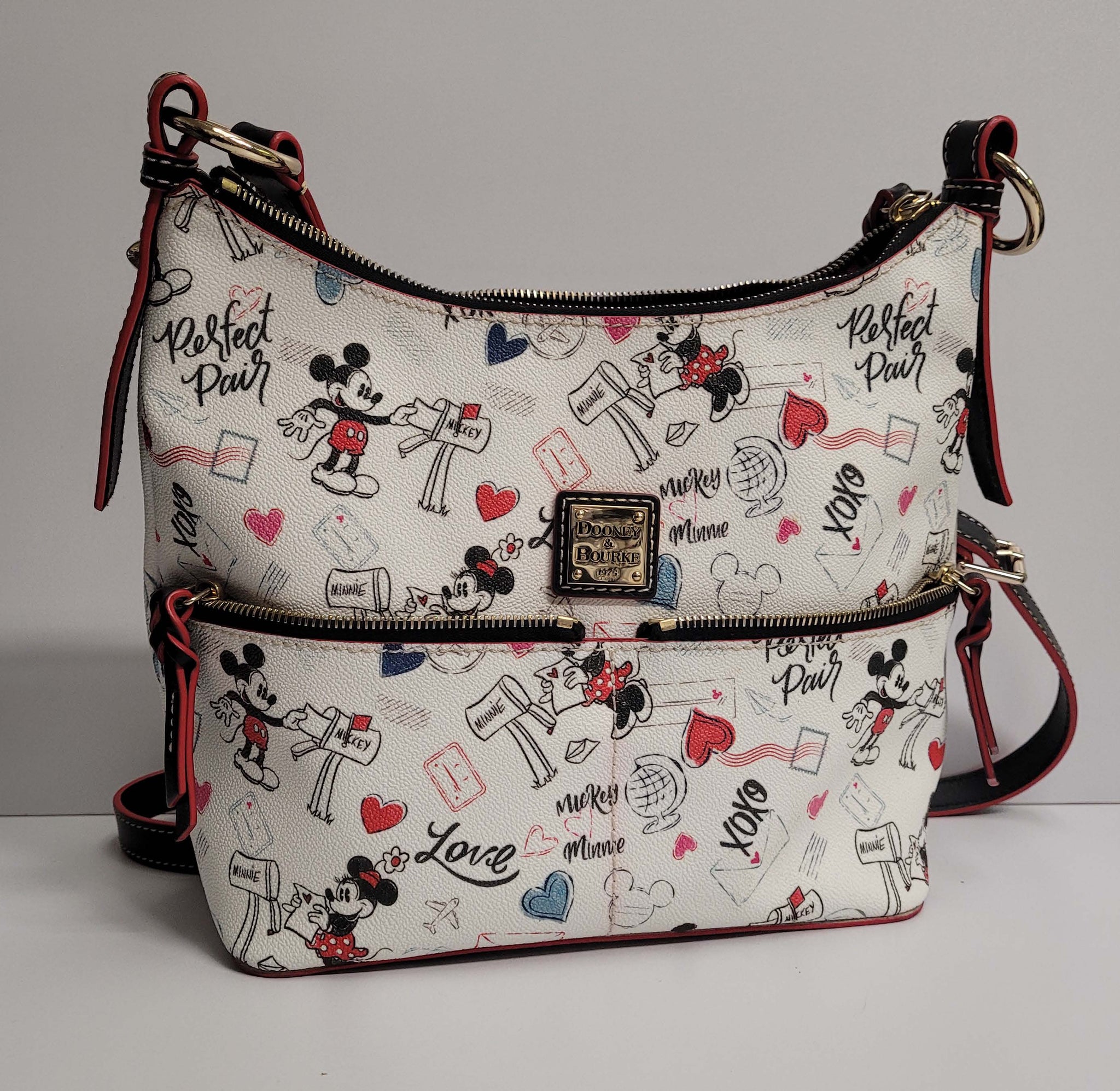 Disney Mickey and Minnie Mouse Sweethearts Dooney Bourke Pocket