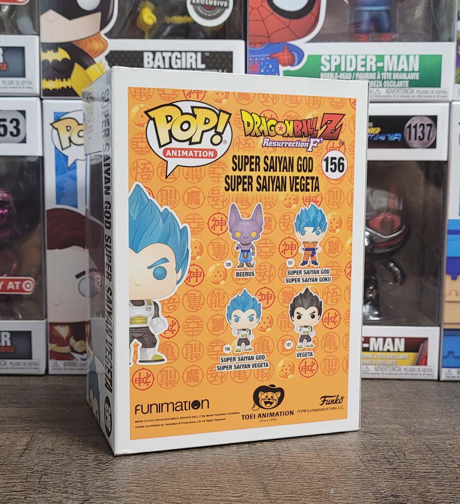 Pop! Animation Dragon Ball Z Resurrection 'F' Vinyl Figure Super Saiyan God Super Saiyan Vegeta (Metallic) #156 GameStop Exclusive Pop! Animation Dragon Ball Z Resurrection 'F' Vinyl Figure Super Saiyan God Super Saiyan Vegeta (Metallic) #156 GameStop Exclusive