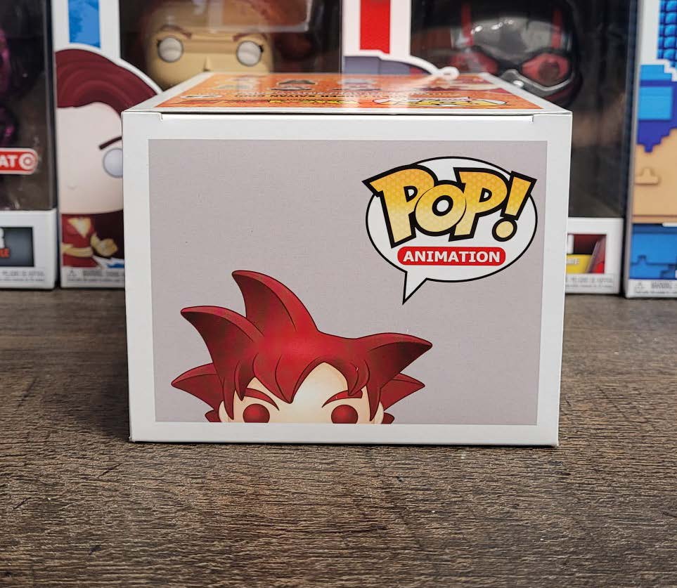 Funko Pop Dragon Ball Z Super Saiyan God Goku 24 Vaulted Loose OOB