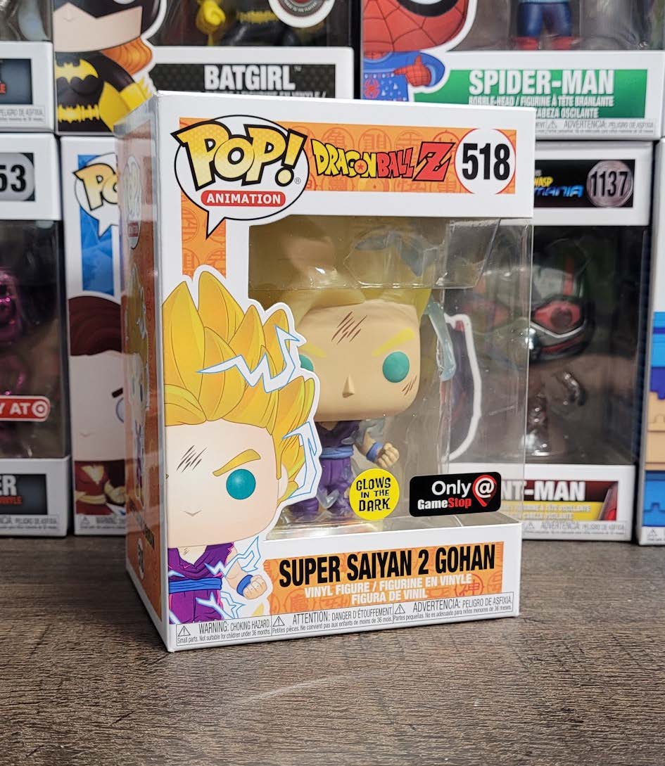 Super Saiyan 2 Gohan #518 - Dragonball Z Funko Pop! Animation [Gitd Ga