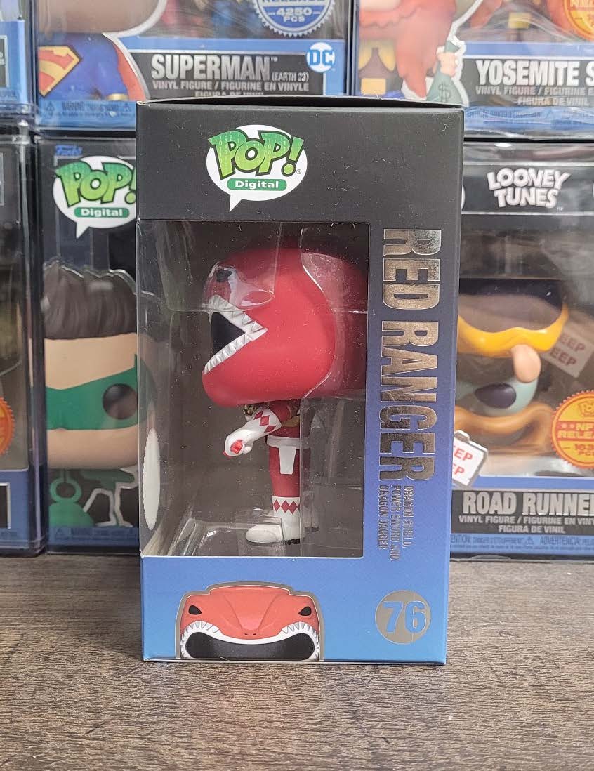 Red Ranger Dragon Shield Funko Pop! #76 NFT 2024 Release LE 1875