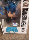 SSGSS Goku [Kamehameha] #563 - Dragon Ball Z Funko Pop! Animation [Signed by Sean Schemmel w/ PSA Cert]