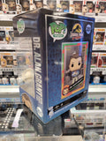 Dr. Alan Grant with Baby Dino #201 Jurassic Park Funko Pop back and side box view LE 1900
