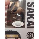 Jin Sakai #621 Ghost of Tsushima Funko Pop JSA COA sticker close-up