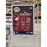 Miles Morales #970 Spider-Man 2 Funko Pop signed by Nadji Jeter back of box