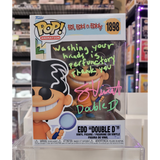 Edd Double D #1898 Ed Edd n Eddy Funko Pop signed by Sam Vincent front of box