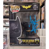 Fear Gas Batman #532 Funko Pop signed by Christian Bale front of box