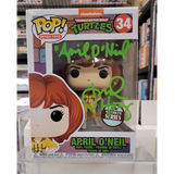 April O'Neil #34 TMNT Funko Pop signed by Judith Hoag front of box