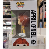 April O'Neil #34 TMNT Funko Pop signed by Judith Hoag side panel