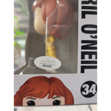 April O'Neil #34 TMNT Funko Pop JSA COA sticker close-up on box