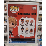 Signed Denji #1678 Chainsaw Man Funko Pop! with JSA COA back of Pop!