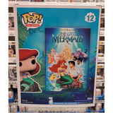 Signed Ariel #12 VHS Covers Little Mermaid Funko Pop! with JSA COA back of box