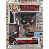 Batman Beyond #589 black and red Funko Pop! Actual Pop Front of box.