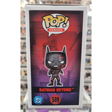 Batman Beyond #589 black and red Funko Pop! Actual Pop side 2 of box.