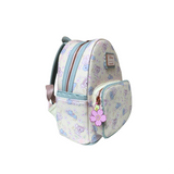 Side view of Loungefly Lilo and Stitch Cute Stitch Cherry Blossom Mini-Backpack