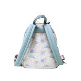 Back view of Loungefly Lilo and Stitch Cute Stitch Cherry Blossom Mini-Backpack