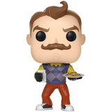 Neighbor with Milk and Cookies #263 Hello Neighbor Funko Pop figure out of box with cookies and glass