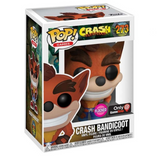 Crash Bandicoot #273 Funko Pop Flocked GameStop Exclusive in box