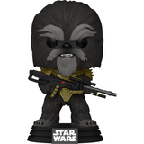 Krrsantan #581 Star Wars The Book of Boba Fett Funko Pop figure holding blaster rifle out of box