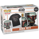 Boba Fett #462 Star Wars Mandalorian Funko Pop And Tee Size XL in box