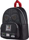 Side view of Funko Star Wars Darth Vader Cosplay Mini Backpack showing straps and trim