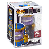 Thanos #509 Funko Pop! Marvel 80th — figure in retail window display box, Collector Corps Exclusive