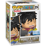 Monkey D. Luffy with Flag #2214 One Piece Funko Pop in box