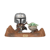 Mandalorian with Child #390 Star Wars Funko Pop! Deluxe out of box