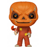Sam #1121 Trick R Treat Funko Pop Horror Hot Topic Exclusive figure out of box holding lollipop