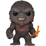 Battle-Scarred Kong #1022 Godzilla vs Kong Funko Pop out of box with weapon