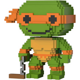 Michelangelo 8-Bit #07 TMNT Funko Pop pixelated figure out of box with nunchaku