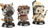Teebo, Chief Chirpa & Logray Funko Pop! vinyl figures – Star Wars 3-Pack out of box