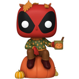 Pumpkin Spice Deadpool #1299 Marvel Funko Pop! GameStop Exclusive out of box