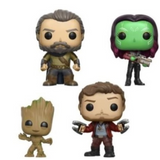 Guardians of the Galaxy Vol 2 Marvel Funko Pop 4 Pack collectible set