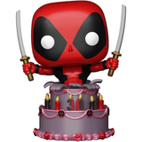 Deadpool in Cake #776 Deadpool Funko Pop Metallic 7-11 Exclusive out of box
