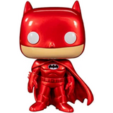 Batman Funko Pop #144 red metallic finish out of box