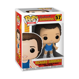 Richard Simmons #57 Funko Pop! Icons figure displayed in original window box with striped shorts visible