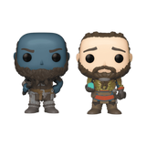 Brok and Sindri God of War Funko Pop figures out of box