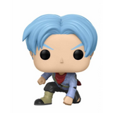Future Trunks 313 Dragon Ball Super Funko Pop out of box with blue hair and Capsule Corp jacket