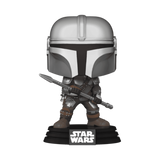The Mandalorian #479 Star Wars Funko Pop Funko Exclusive with Beskar staff out of box