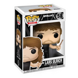 Lars Ulrich #58 Metallica Funko Pop Rocks figure in box