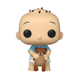 Tommy Pickles #1209 Rugrats Funko Pop figure holding teddy bear out of box