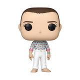 Eleven #1457 Stranger Things Season 4 Funko Pop! vinyl figure out of box in patterned shirt and white pants