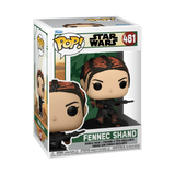 Fennec Shand #481 Star Wars Funko Pop figure shown inside the display box