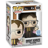 Dwight Schrute Holding Doll #1009 Funko Pop in display box