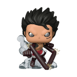 Snake Man Luffy #1266 One Piece Funko Pop! Animation out of box with smoke effect base