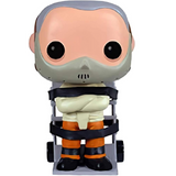 Hannibal Lecter #25 Silence of the Lambs Funko Pop Movies figure out of box on transport dolly