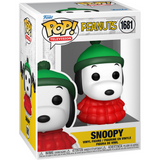 Snoopy in Red Coat #1681 Peanuts Funko Pop! in display box