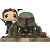 Boba Fett And Fennec Shand On Throne #486 Star Wars Mandalorian Deluxe Funko Pop out of box